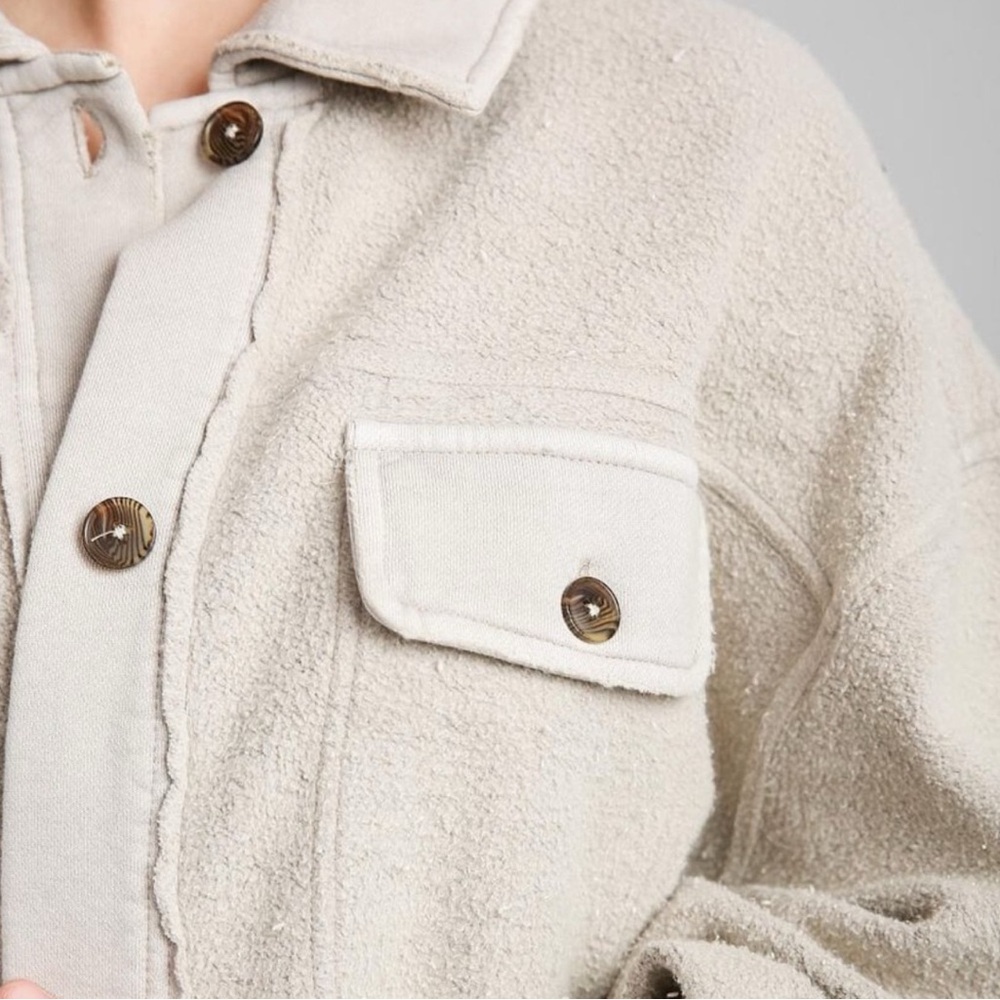 Free people ruby jacket ; Women's Cream Button-Up Jacket - Picture 7 of 7